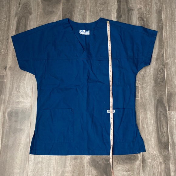 Women’s Mobb Scrub Top - dark blue-teal - Picture 2 of 6